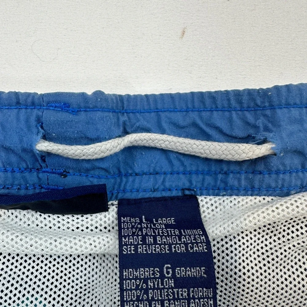Vintage Catalina Mens‎ Swim Trunks Board Shorts Blue Teal Fish Print Large